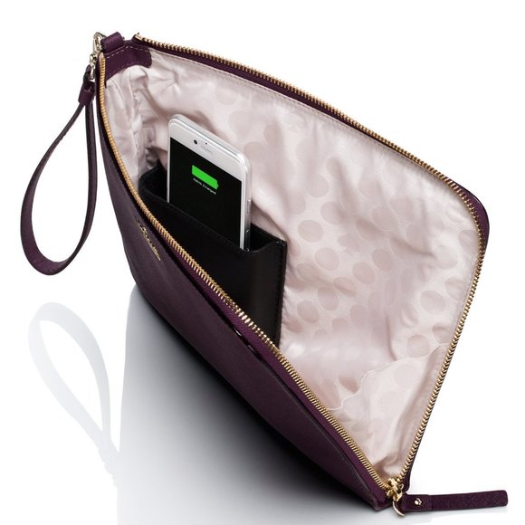 EVERPURSE KATE SPADE QUENTIN BLACK WRISTLET - Charge your iPhone! - Picture 1 of 5